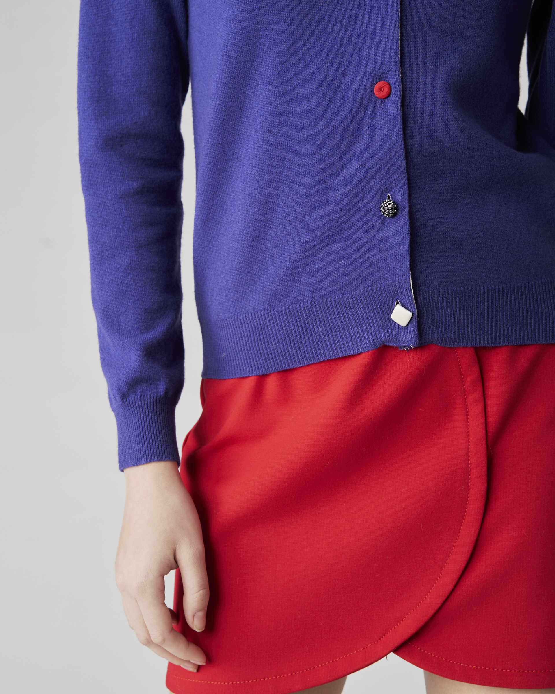 The Market Store | Knit Jacket With Different Buttons